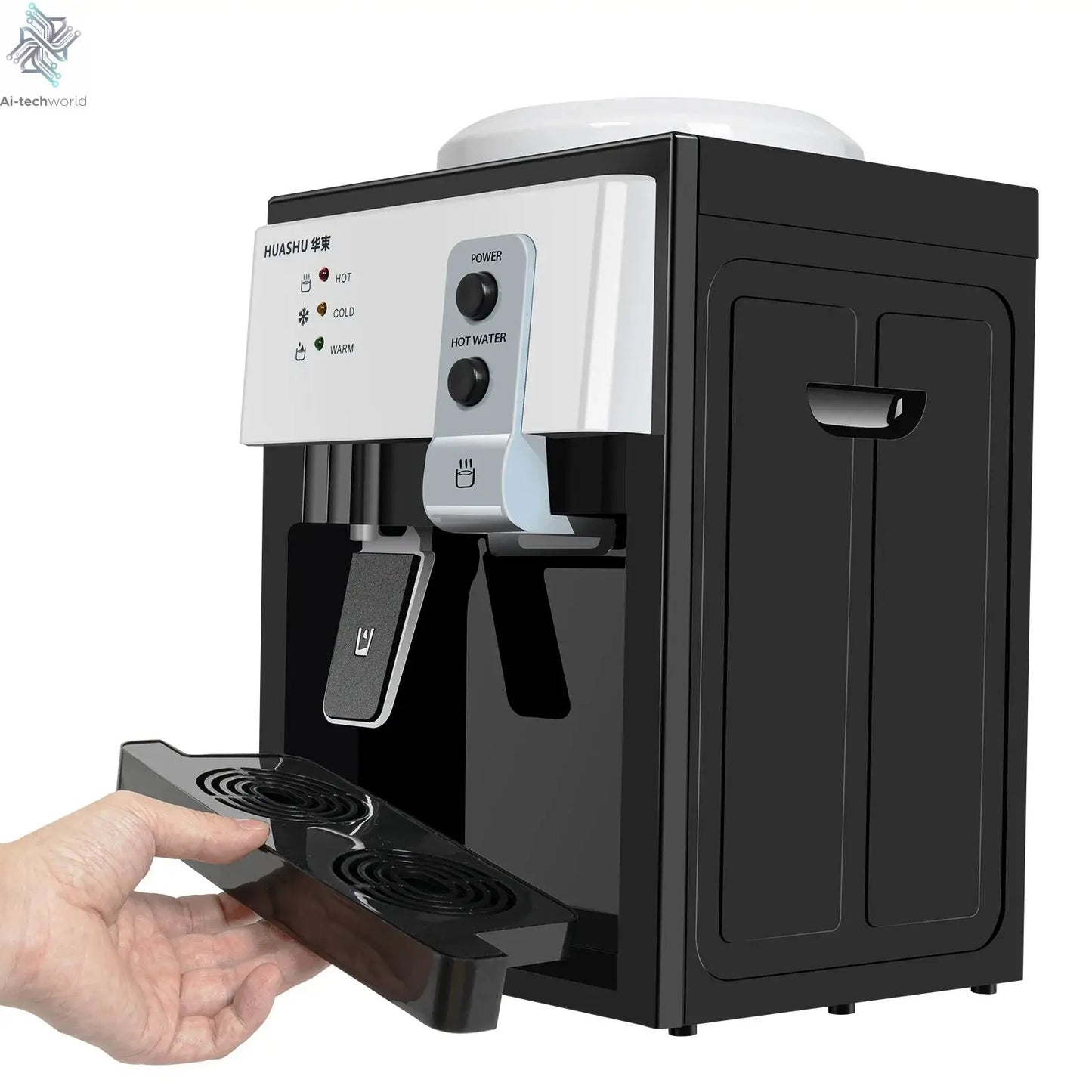 5 Gallon Top Loading Water Cooler Dispenser Freestanding Countertop Hot & Cold Water Dispenser for Home Office Dorm Ai-TechWorld 
