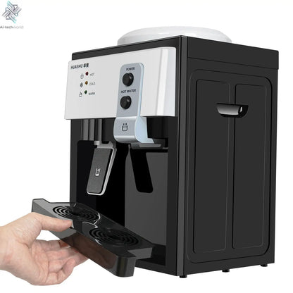 5 Gallon Top Loading Water Cooler Dispenser Freestanding Countertop Hot & Cold Water Dispenser for Home Office Dorm Ai-TechWorld 