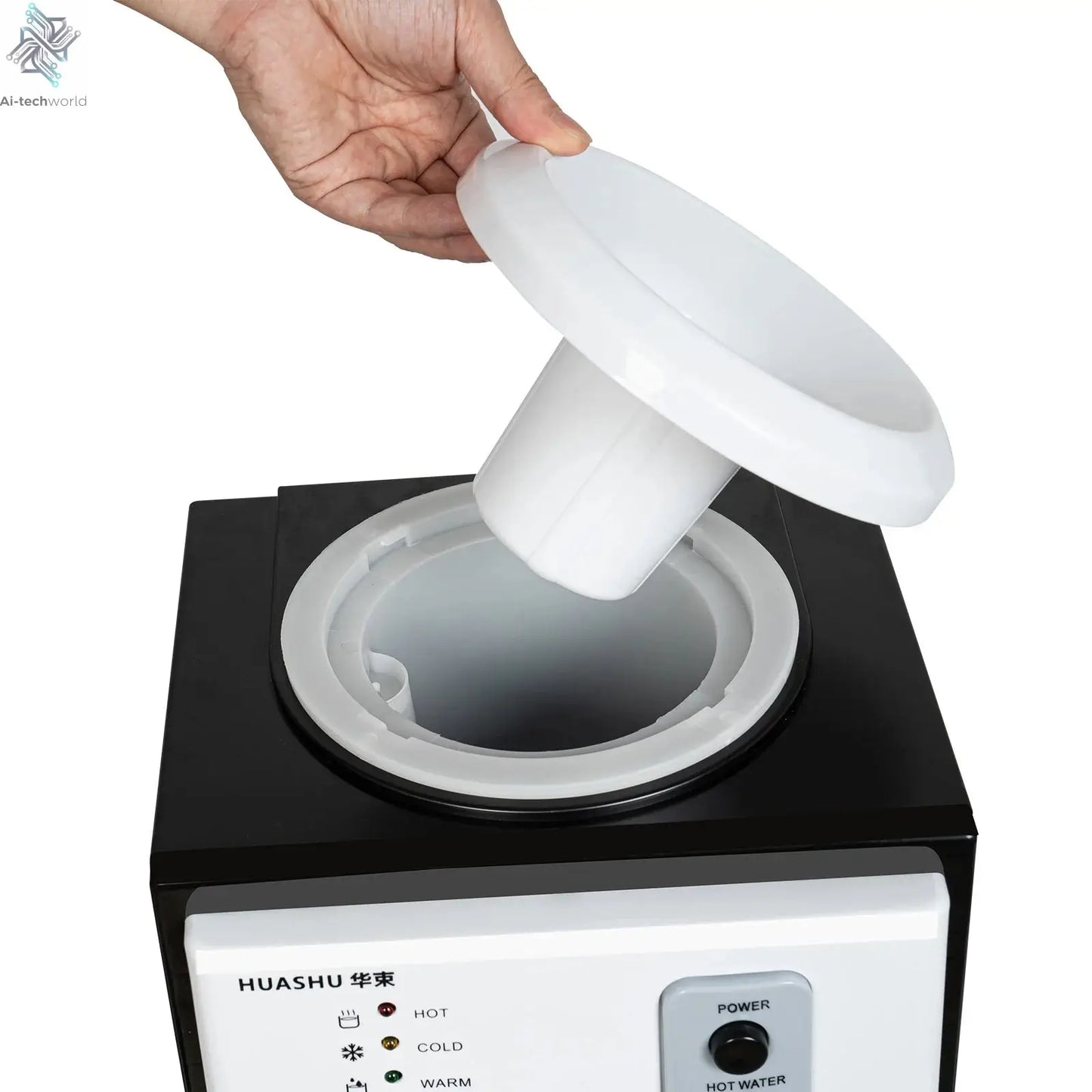 5 Gallon Top Loading Water Cooler Dispenser Freestanding Countertop Hot & Cold Water Dispenser for Home Office Dorm Ai-TechWorld 