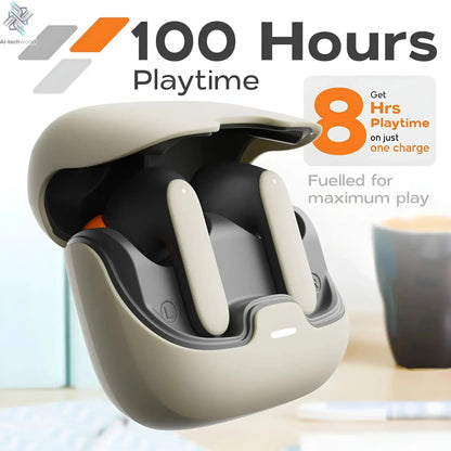 5.4 Bluetooth TWS Wireless Bluetooth Earphones Ultra-low Latency Dual Microphone ENC Noise Cancelling in Ear Bluetooth Earphones Ai-TechWorld 