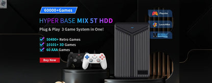 500GB Gaming HDD Retrobat & Launchbox & Playnite OS Retro Video Game Console for PS3/Switch/XBOX/PS2/Wii/WiiU with 38200+ Games Ai-TechWorld 