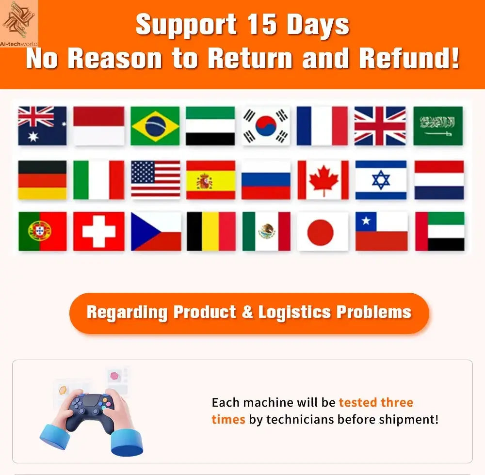 500GB Gaming HDD Retrobat & Launchbox & Playnite OS Retro Video Game Console for PS3/Switch/XBOX/PS2/Wii/WiiU with 38200+ Games Ai-TechWorld 