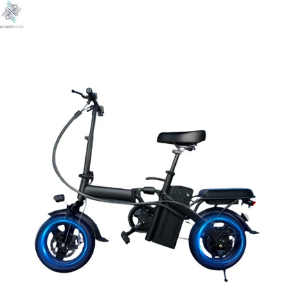500W Adult Folding Electric Bike – 14" Compact Frame, 20 MPH - Ai - TechWorld