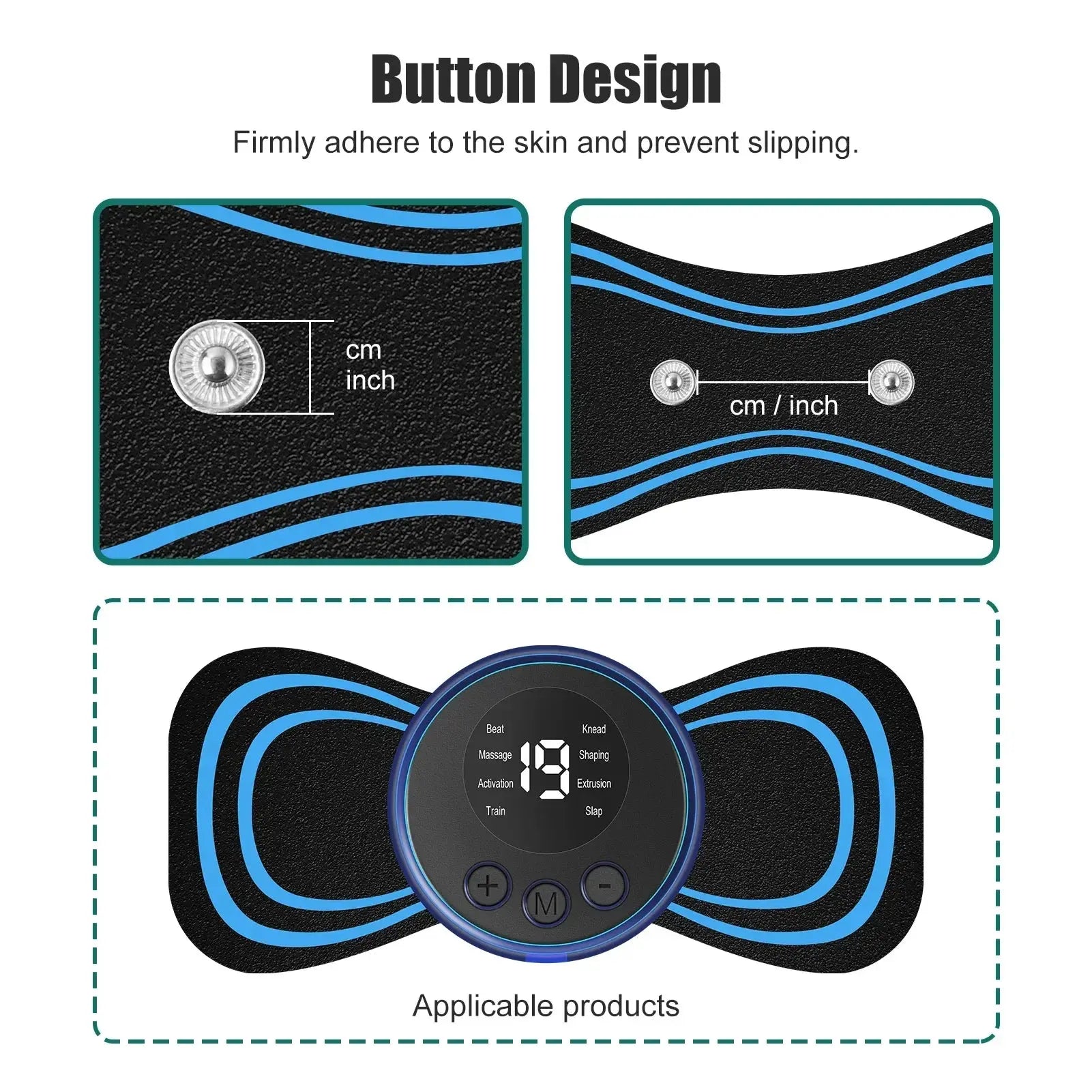 5/10pcs Cervical Massage Pad for Mini Neck Cervical Massage Stimulator Self Adhesive Cervical Massage Patch for Neck massager - Ai - TechWorld