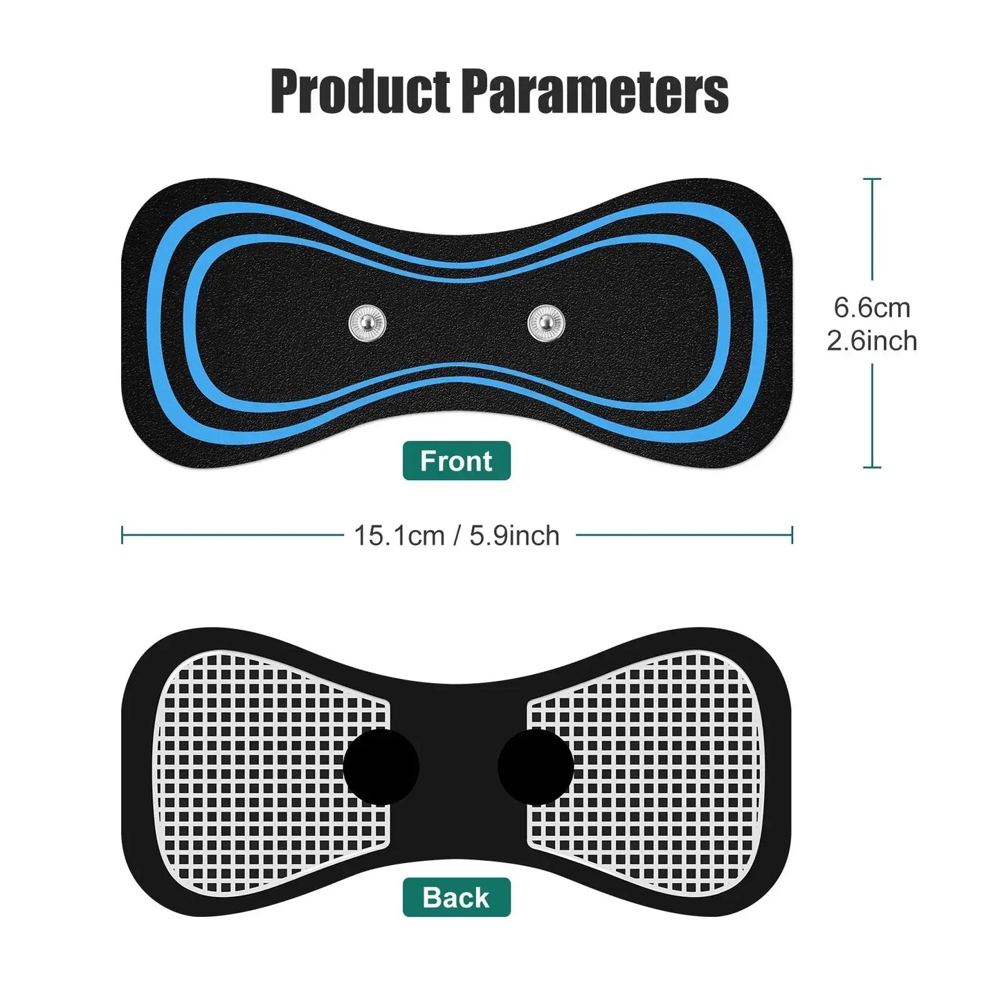 5/10pcs Cervical Massage Pad for Mini Neck Cervical Massage Stimulator Self Adhesive Cervical Massage Patch for Neck massager - Ai - TechWorld