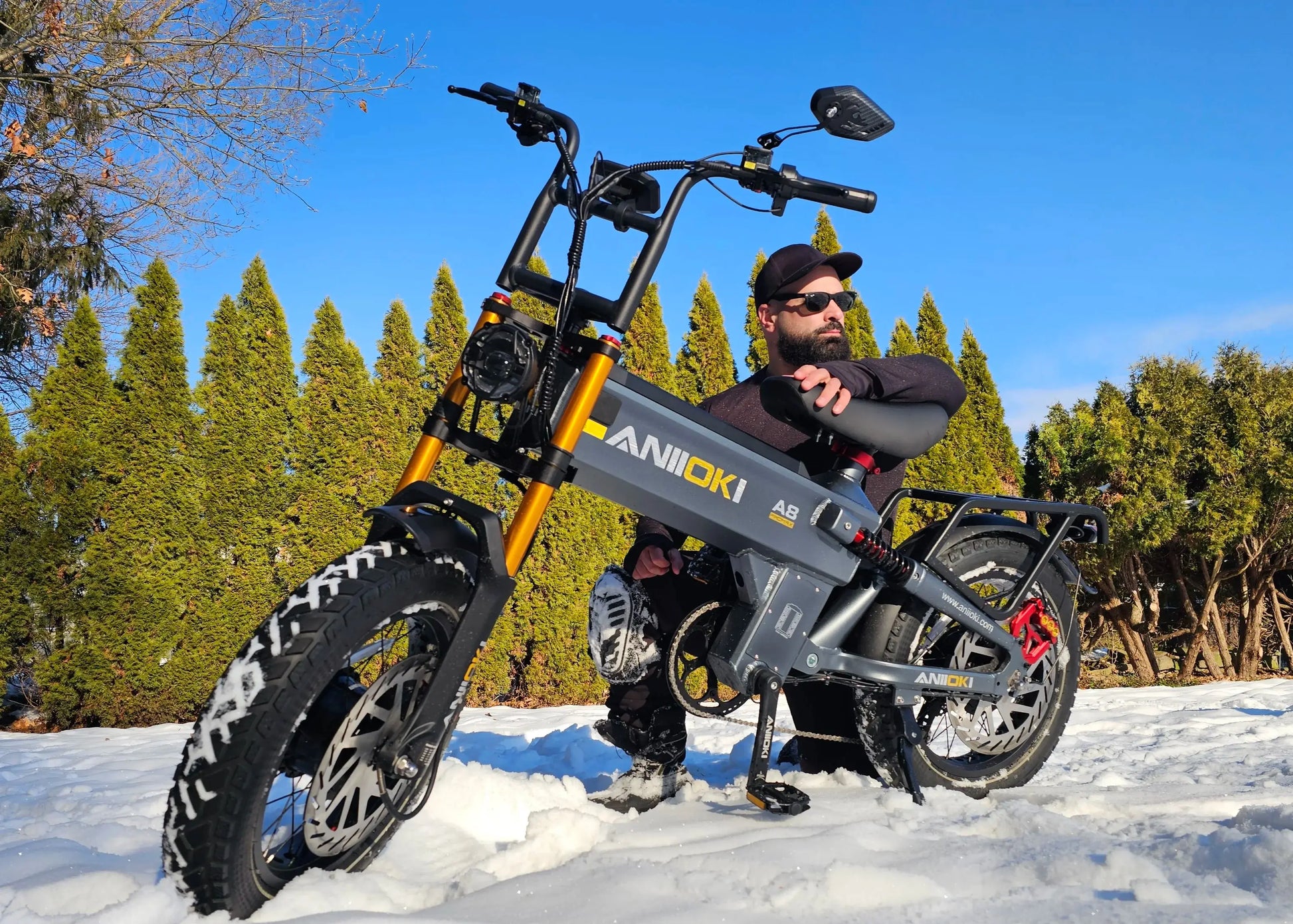 5400W Dual Motor Electric Bike 52V 70Ah 47mph Electric Bicycle ANIIOKI A8 Pro Max AWD Fat Tires 20"*4" E Bike Adult Ebike Ai-TechWorld 