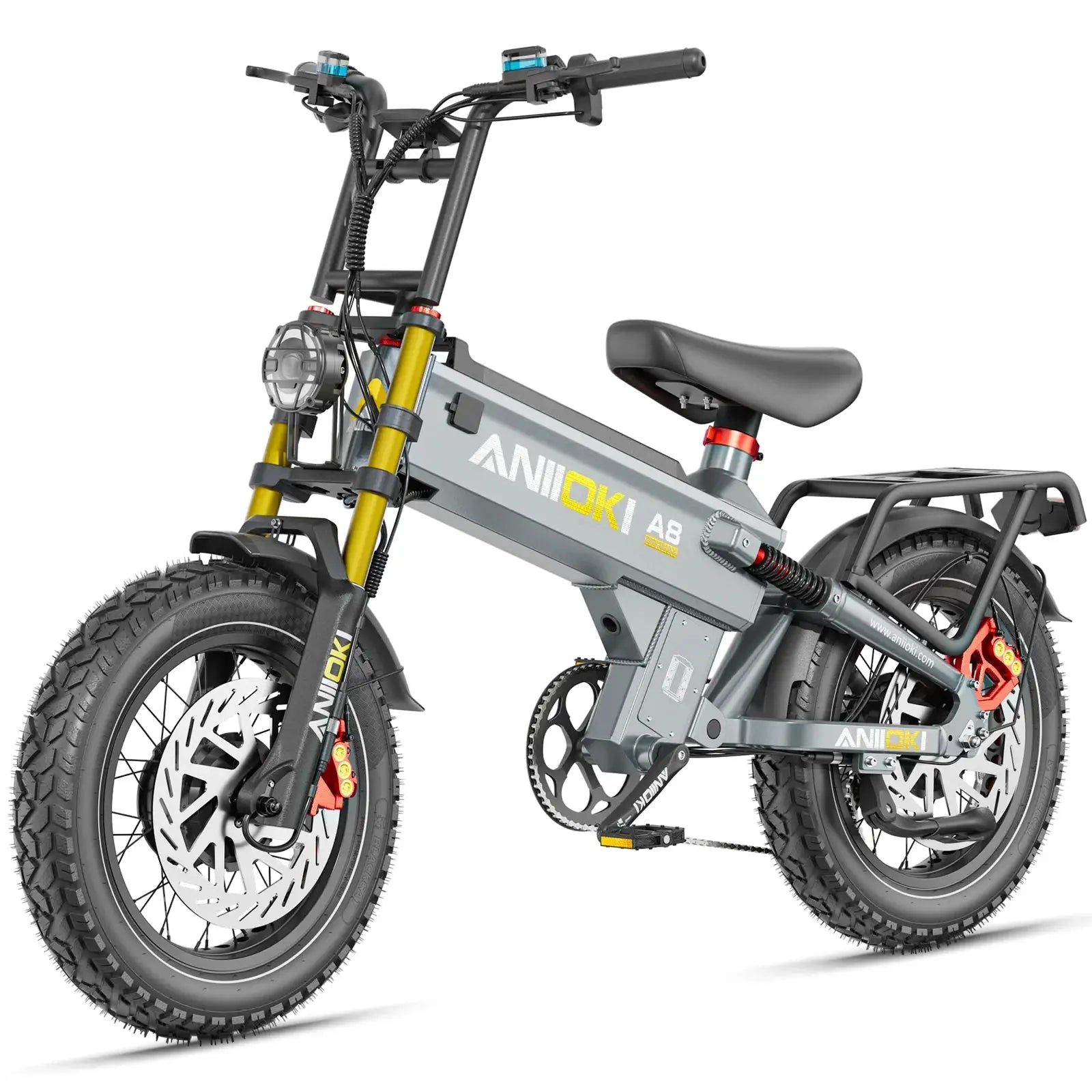 5400W Dual Motor Electric Bike 52V 70Ah 47mph Electric Bicycle ANIIOKI A8 Pro Max AWD Fat Tires 20"*4" E Bike Adult Ebike Ai-TechWorld 