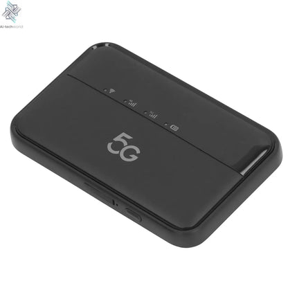 5G WiFi Mobile Hotspot Router for Travel Support 16 Devices 10000mAh 5G Portable WiFi6 Mobile Hotspot with Nano SIM Card Slot Ai-TechWorld 