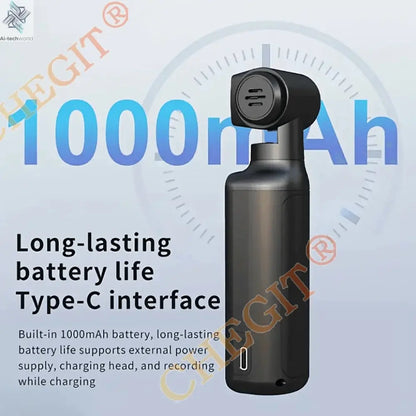 5K 4K WIFI Pocket Camcorder 1.3" Screen 270° Rotatable Mini sports Action Camera Anti-shake Cams EIS Portable Security Recorder Ai-TechWorld 