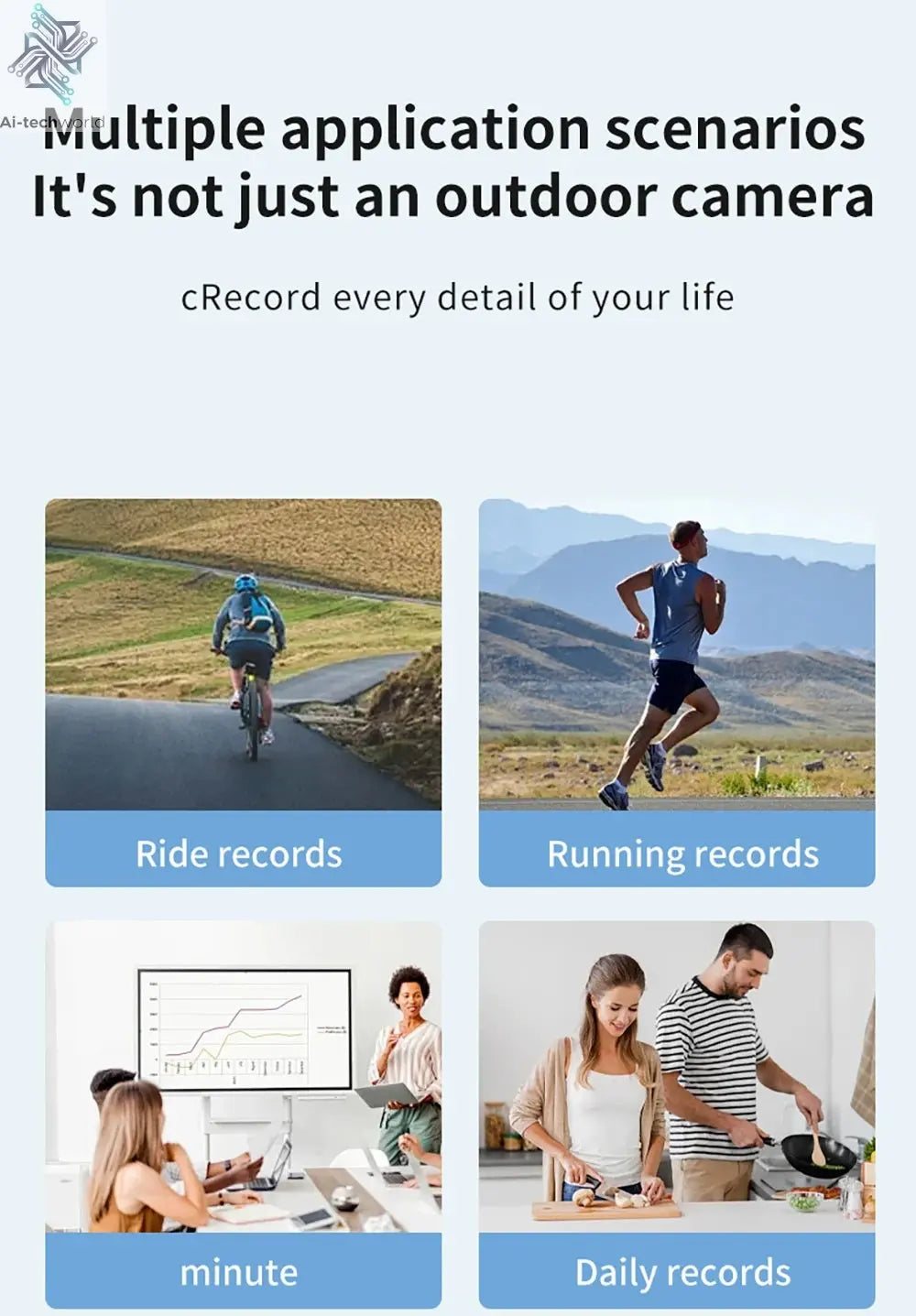 5K 4K WIFI Pocket Camcorder 1.3" Screen 270° Rotatable Mini sports Action Camera Anti-shake Cams EIS Portable Security Recorder Ai-TechWorld 