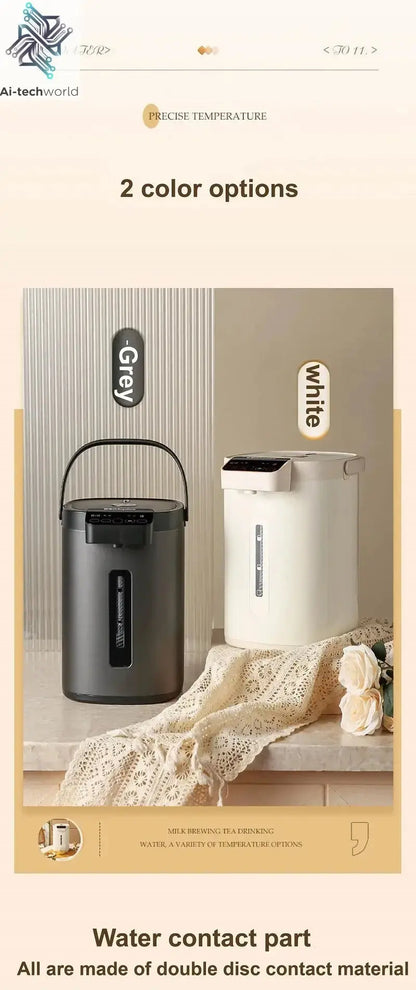 5L Smart Electric Kettle Home 14 Gear Adjustable Temperature Electric Water Bottle Automatic Insulated Water Dispenser 1600W Ai-TechWorld 