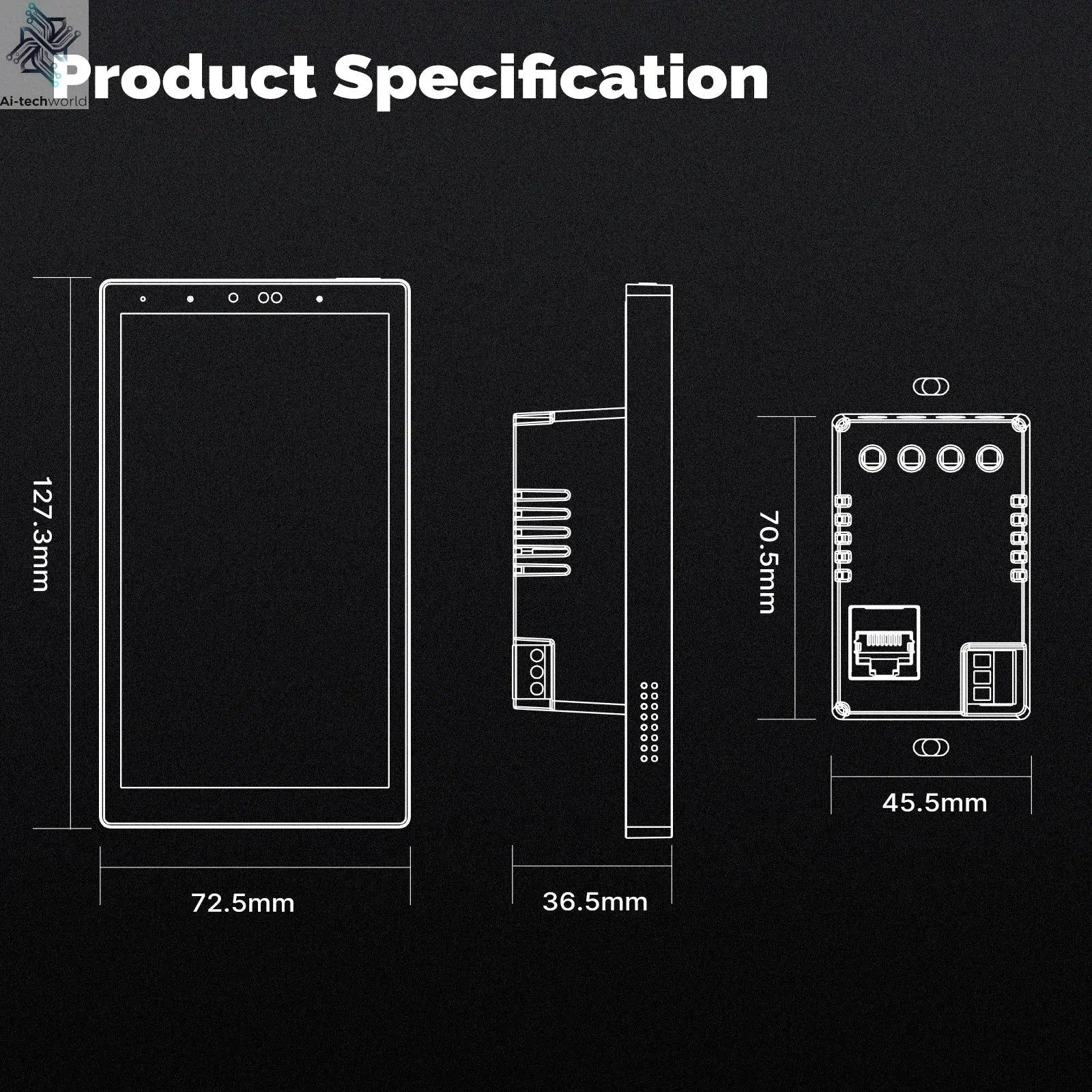 5" Touch Screen Alexa Gateway Control Panel - WiFi Smart, ZigBee, Voice & Scene Control Ai-TechWorld