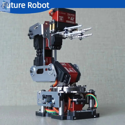 6 Dof Robot Arm Clamp Claw APP RC Control Metal Mechanical Robotics with Digital Servos for Arduino DIY Kit Programmable Robot Ai-TechWorld 