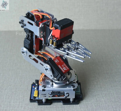 6 Dof Robot Arm Clamp Claw APP RC Control Metal Mechanical Robotics with Digital Servos for Arduino DIY Kit Programmable Robot Ai-TechWorld 