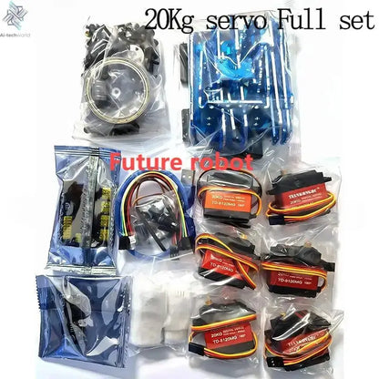 6 Dof Robot Arm Clamp Claw APP RC Control Metal Mechanical Robotics with Digital Servos for Arduino DIY Kit Programmable Robot Ai-TechWorld 
