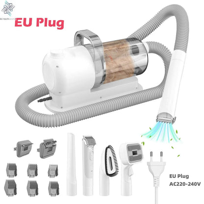 6 In 1 Dog Hair Vacuum & Cat Dog Grooming Kit Pet Grooming Vacuum with 2.5L Capacity Large Suction & Low Noise Pet Hair Cleaner Ai-TechWorld 