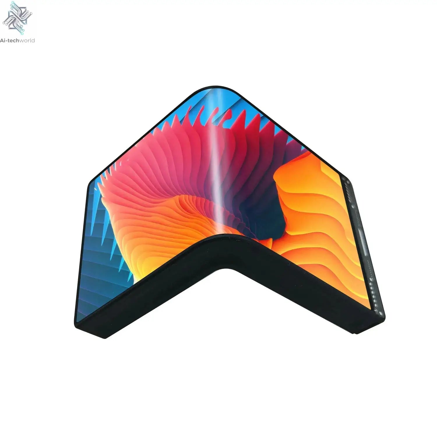 6.5 Inch AMOLED Flexible Display 360 Water Cooled Curved Screen Chassis Monitoring Secondary Monitor 3D Video 2k Bendable Ai-TechWorld 