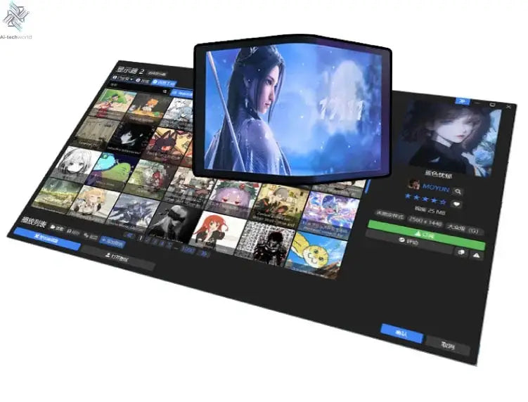 6.5 Inch AMOLED Flexible Display 360 Water Cooled Curved Screen Chassis Monitoring Secondary Monitor 3D Video 2k Bendable Ai-TechWorld 