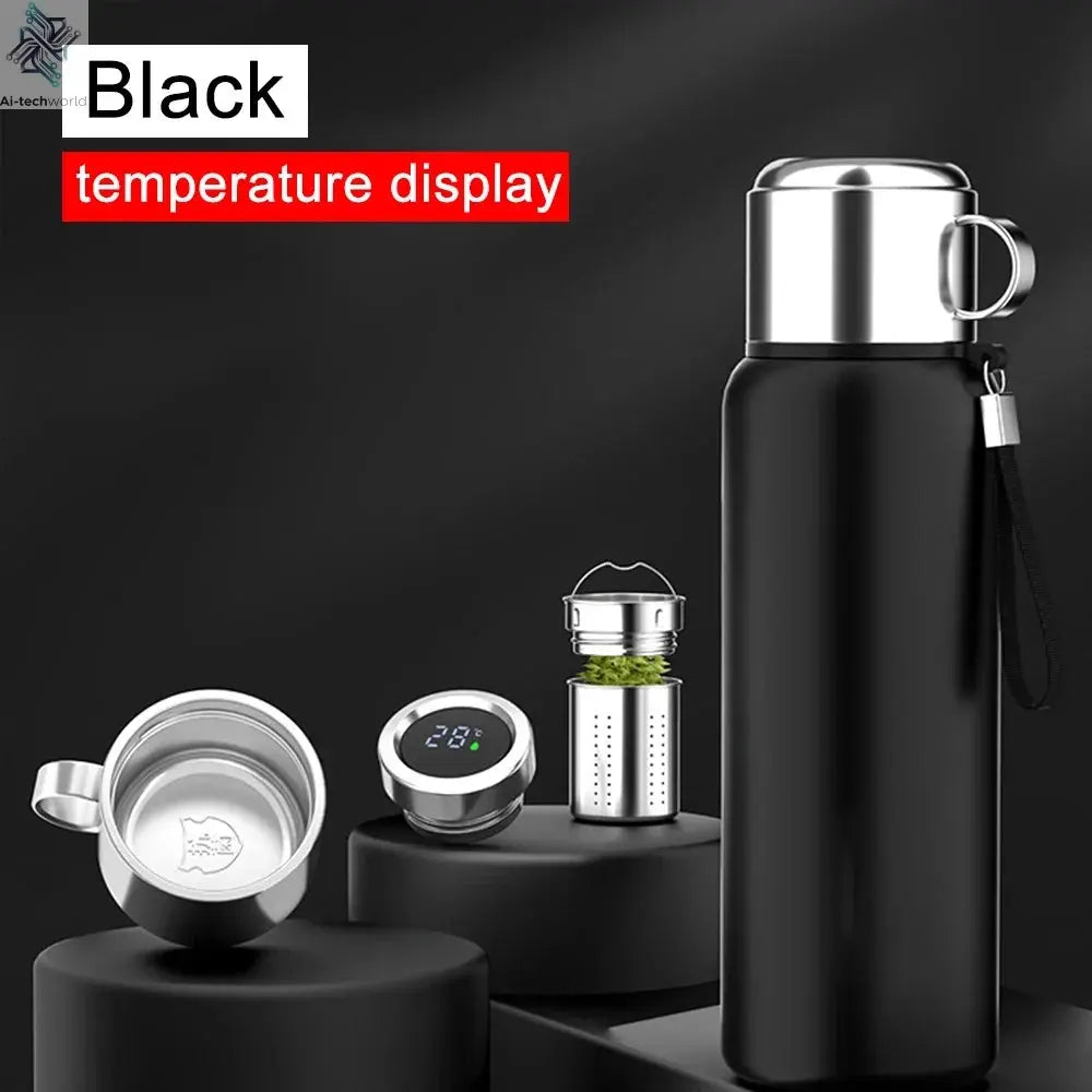 600-1500ml 316 Stainless Steel Thermos Bottle LED Temperature Display  Thermal Mug Vacuum Flask Water Bottle For Outdoor Camping Ai-TechWorld 