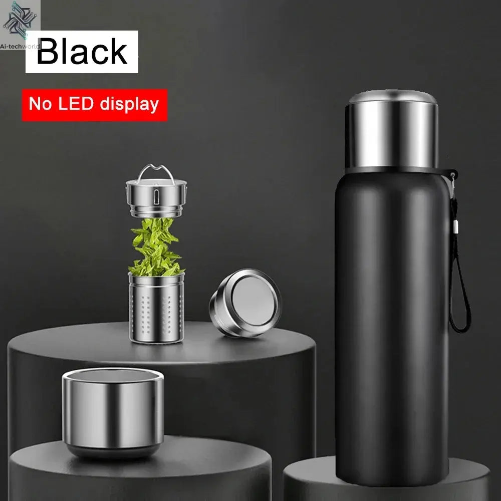 600-1500ml 316 Stainless Steel Thermos Bottle LED Temperature Display  Thermal Mug Vacuum Flask Water Bottle For Outdoor Camping Ai-TechWorld 
