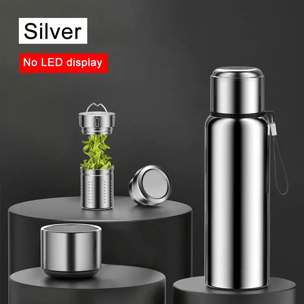 600-1500ml 316 Stainless Steel Thermos Bottle LED Temperature Display  Thermal Mug Vacuum Flask Water Bottle For Outdoor Camping Ai-TechWorld 