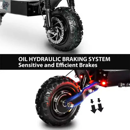 6000W High Power Adult Electric Scooter  Off-Road Commute Foldable 60V 38Ah Large Battery 60 Miles Range 50 Mph Fast E-Scooter Ai-TechWorld 