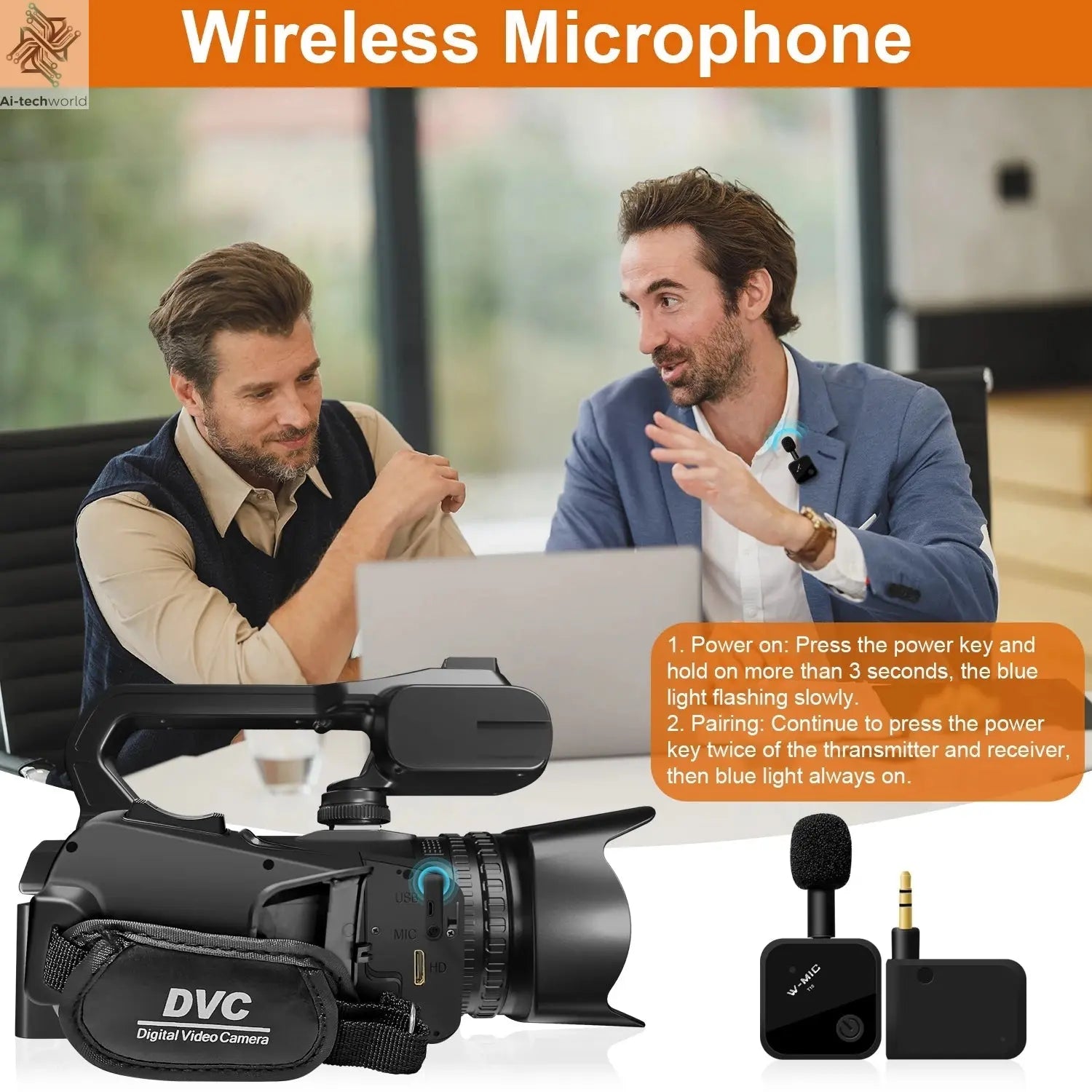6K Ultra HD Professional Video Cameras for Photography 18X Digital Zoom YouTube Live Streaming Camcorders 64MP Vlogging Recorder Ai-TechWorld
