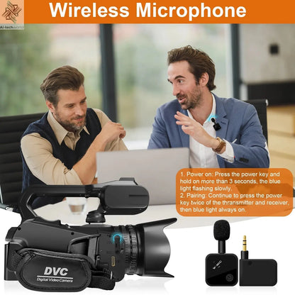 6K Ultra HD Professional Video Cameras for Photography 18X Digital Zoom YouTube Live Streaming Camcorders 64MP Vlogging Recorder Ai-TechWorld