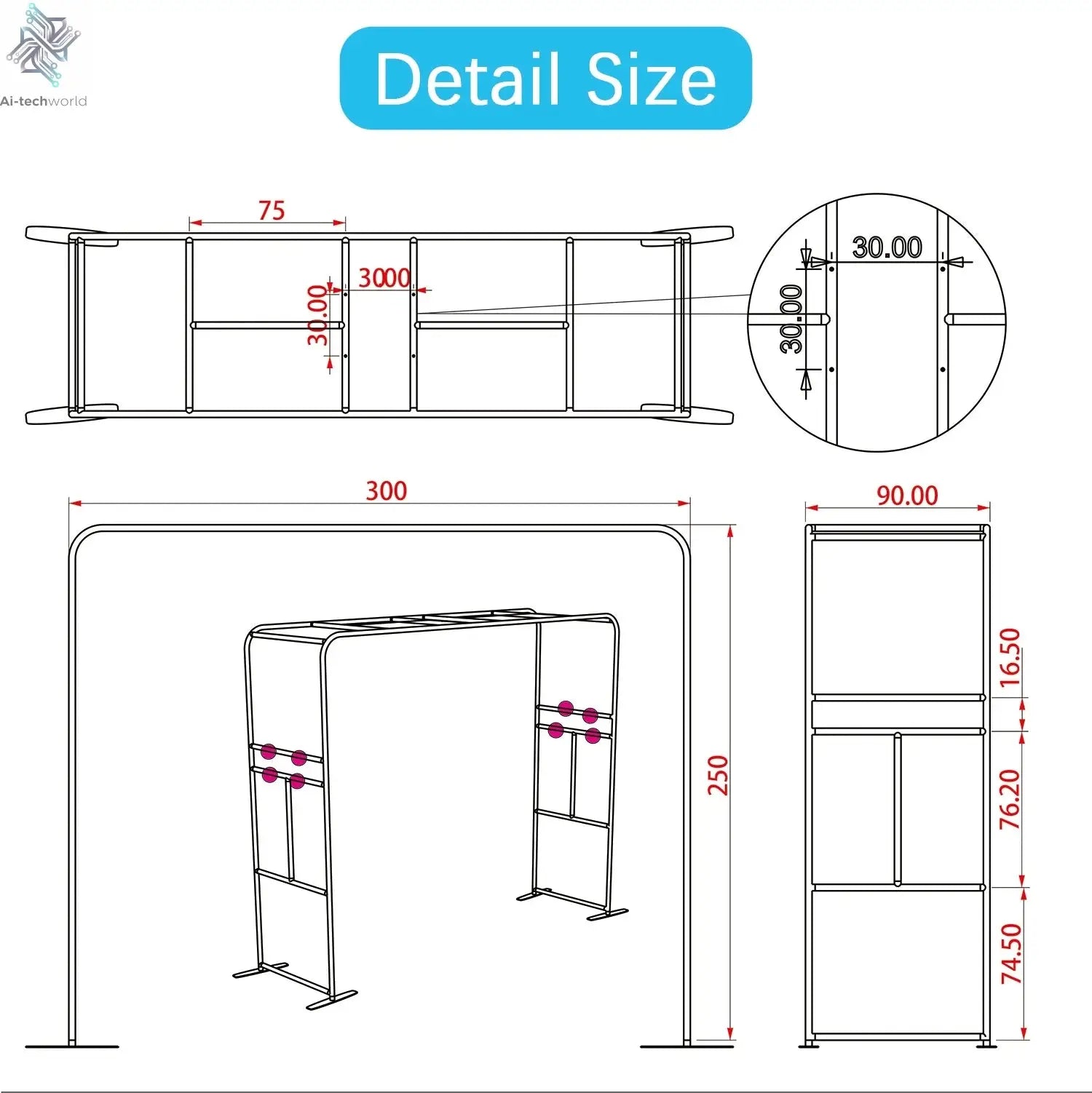 7-15ppl Portable photo booth 360 selfie overhead 360 photo booth automatic with ring light,Free Logo,for parties wedding event Ai-TechWorld 