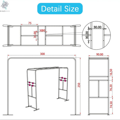 7-15ppl Portable photo booth 360 selfie overhead 360 photo booth automatic with ring light,Free Logo,for parties wedding event Ai-TechWorld 