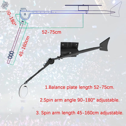 7-15ppl Portable photo booth 360 selfie overhead 360 photo booth automatic with ring light,Free Logo,for parties wedding event Ai-TechWorld 