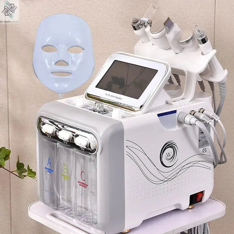 7 in 1 Aqua Peeling H2O2 Facial Machine Hydra Water Dermabrasion Skin Scrubber Peel Oxygen Jet Facial Machine Ai-TechWorld 