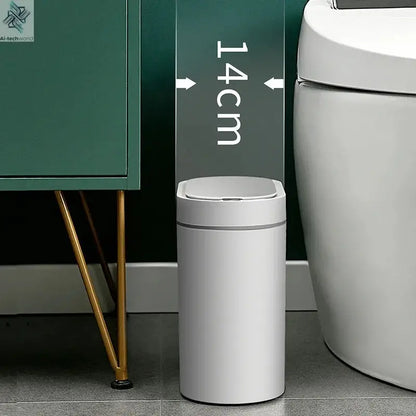 7L Automatic Sensor Trash Can Electronic Smart Household Bathroom Toilet Waterproof Narrow Dustbin Kitchen Induction Garbage Bin - Ai-TechWorld