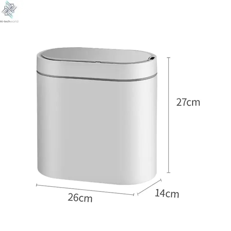 7L Automatic Sensor Trash Can Electronic Smart Household Bathroom Toilet Waterproof Narrow Dustbin Kitchen Induction Garbage Bin - Ai-TechWorld
