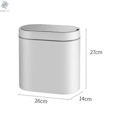 7L Automatic Sensor Trash Can Electronic Smart Household Bathroom Toilet Waterproof Narrow Dustbin Kitchen Induction Garbage Bin - Ai-TechWorld