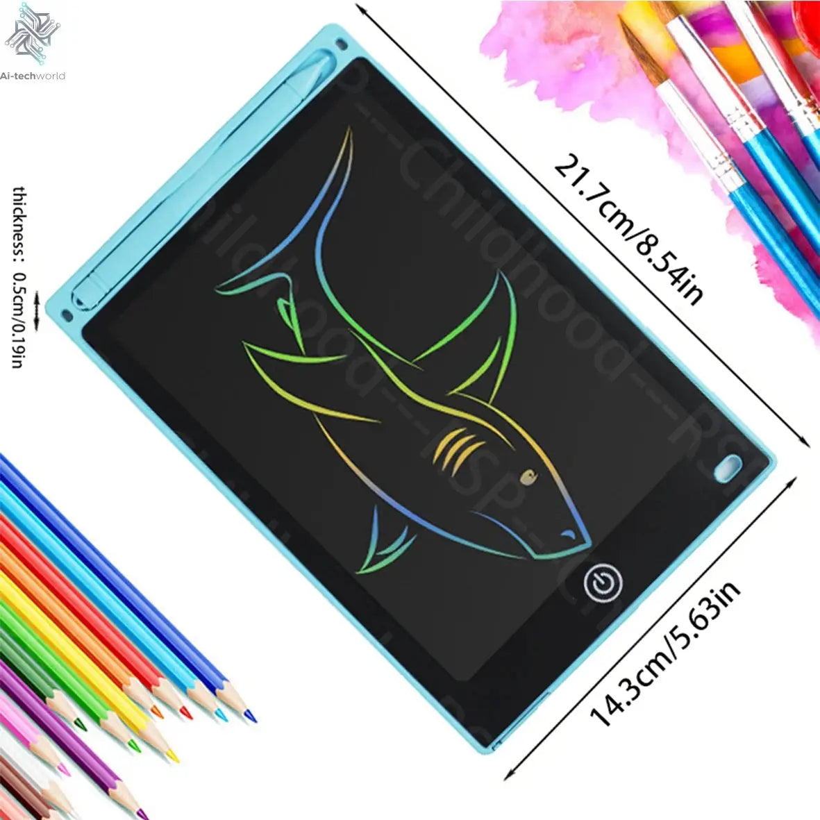 8.5 Inch LCD Writing Tablet Digital Drawing Tablet Handwriting Pads Portable Electronic Tablet Board For 3 4 5 6 7 8 Years kids - Ai-TechWorld