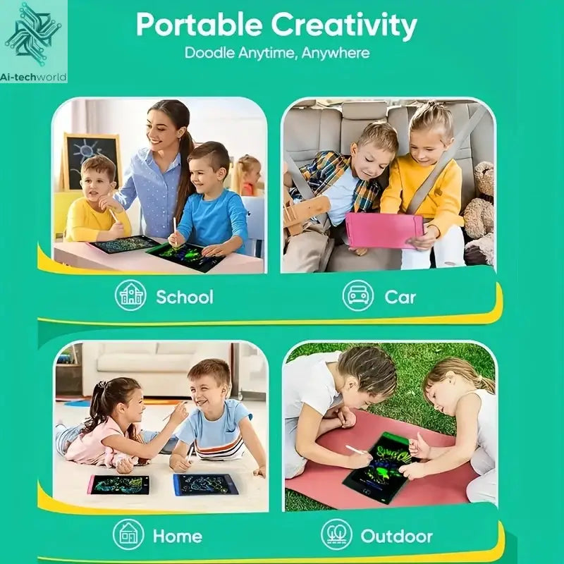 8.5 Inch LCD Writing Tablet Digital Drawing Tablet Handwriting Pads Portable Electronic Tablet Board For 3 4 5 6 7 8 Years kids - Ai-TechWorld