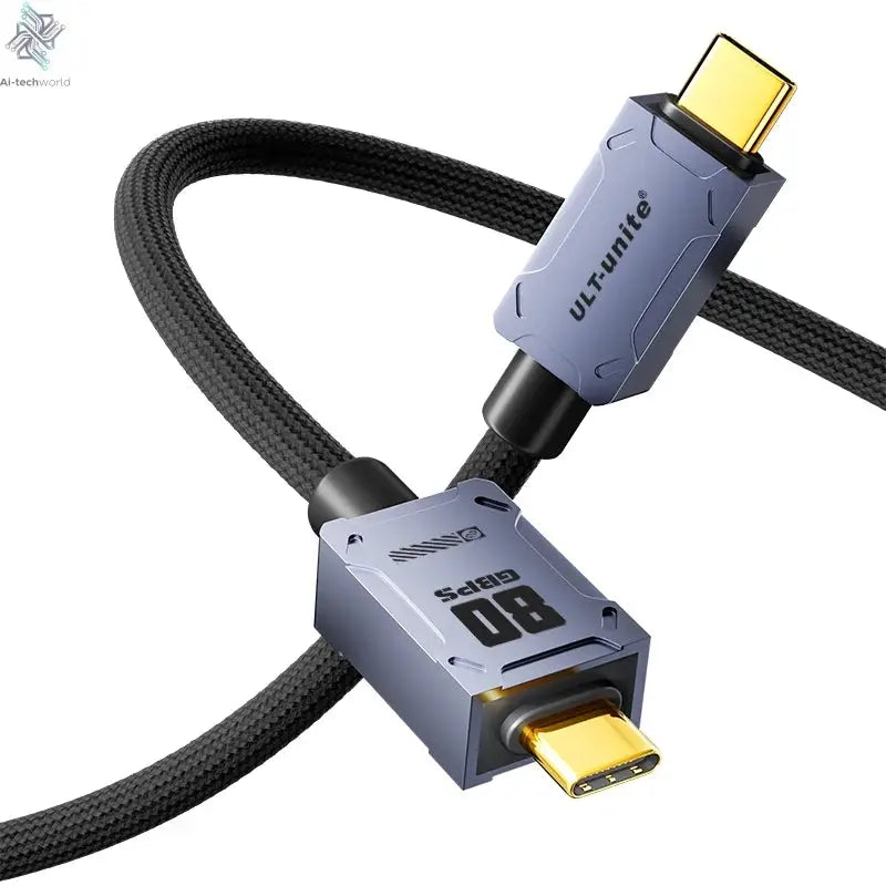 80Gbps USB4 Cable 8K UHD Type C 240W Fast Charging Data Transfer USB C Cable Compatible Thunderbolt 4 For Laptop Mobile Disk - Ai-TechWorld