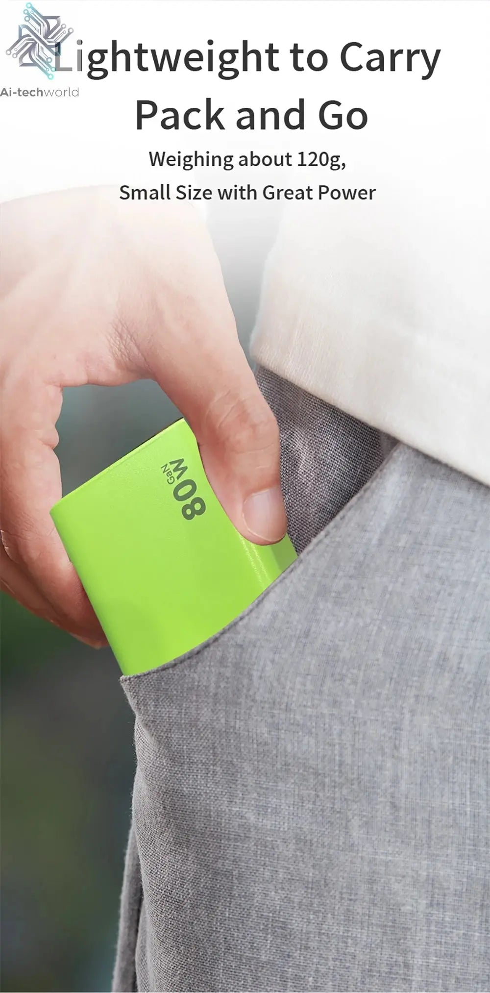 80W Super Fast Charge Type C USB Phone Charger With Telescopic USB C Cable For Iphone 16 15 Samsung Laptop With Light Ai-TechWorld 