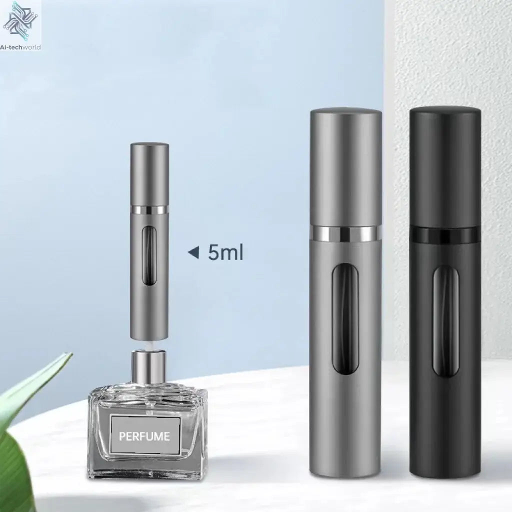 8ml Glass Refillable Perfume Bottle with Spray Scent Pump Portable Travel Empty Cosmetic Containers Mini Spray Atomizer Bottle Ai-TechWorld 