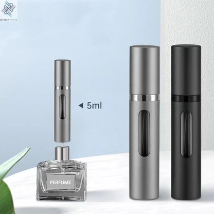 8ml Glass Refillable Perfume Bottle with Spray Scent Pump Portable Travel Empty Cosmetic Containers Mini Spray Atomizer Bottle Ai-TechWorld 