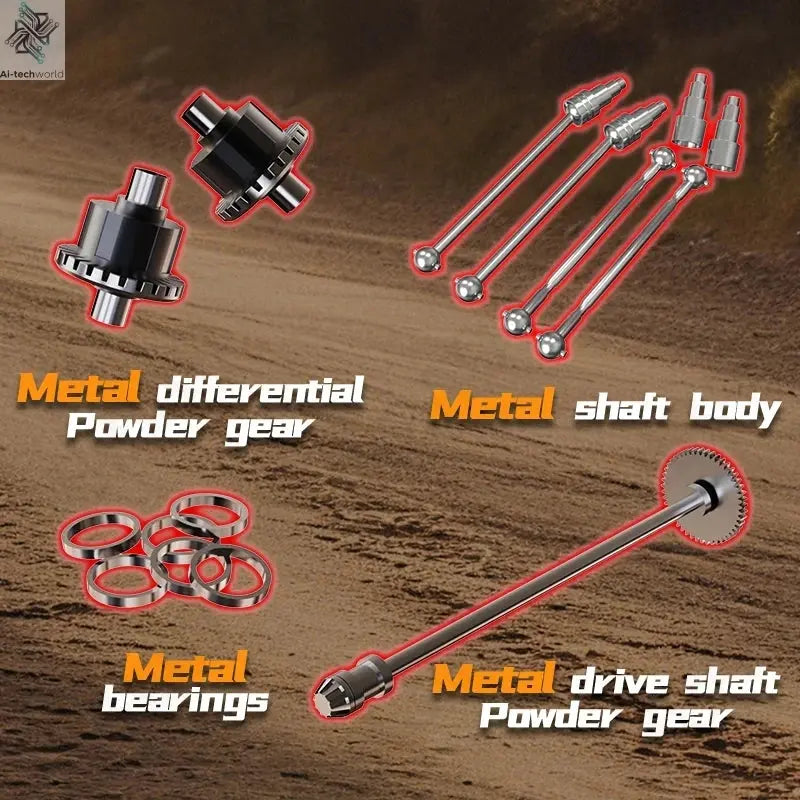 9522PRO 85KM/H High-speed RC Car Brushless Four-wheel Drive Off-road Drift 1:16 Professional Racing Car 9522 50KM/H Boy's Toy Ai-TechWorld 