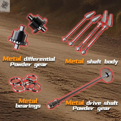 9522PRO 85KM/H High-speed RC Car Brushless Four-wheel Drive Off-road Drift 1:16 Professional Racing Car 9522 50KM/H Boy's Toy Ai-TechWorld 