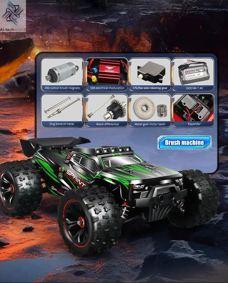 9522PRO 85KM/H High-speed RC Car Brushless Four-wheel Drive Off-road Drift 1:16 Professional Racing Car 9522 50KM/H Boy's Toy Ai-TechWorld 