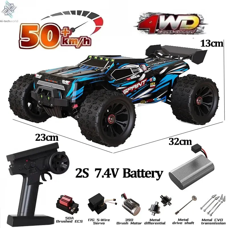 9522PRO 85KM/H High-speed RC Car Brushless Four-wheel Drive Off-road Drift 1:16 Professional Racing Car 9522 50KM/H Boy's Toy Ai-TechWorld 