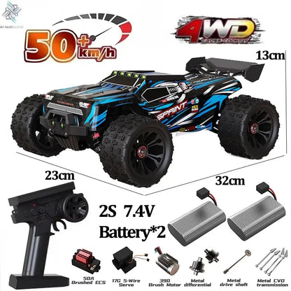 9522PRO 85KM/H High-speed RC Car Brushless Four-wheel Drive Off-road Drift 1:16 Professional Racing Car 9522 50KM/H Boy's Toy Ai-TechWorld 