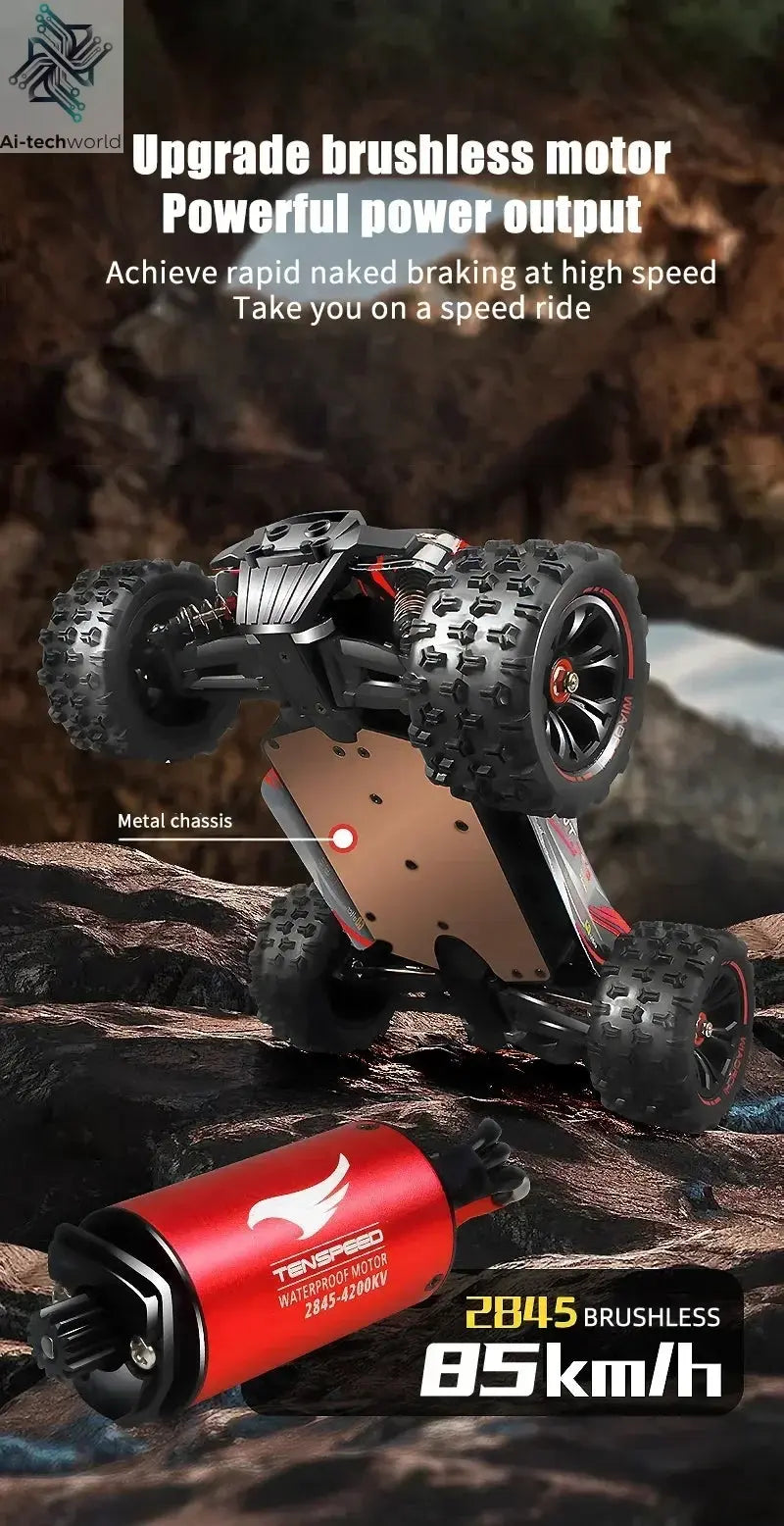 9522PRO 85KM/H High-speed RC Car Brushless Four-wheel Drive Off-road Drift 1:16 Professional Racing Car 9522 50KM/H Boy's Toy Ai-TechWorld 