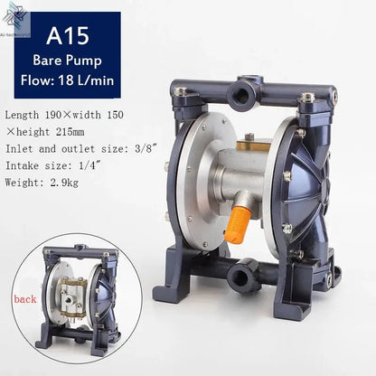 A-15 Mini Air Operated Paint Pump Double Diaphragm Pressure-stabilized Diaphragm pump Mini Pneumatic Diaphragm Paint Pumps Ai-TechWorld 