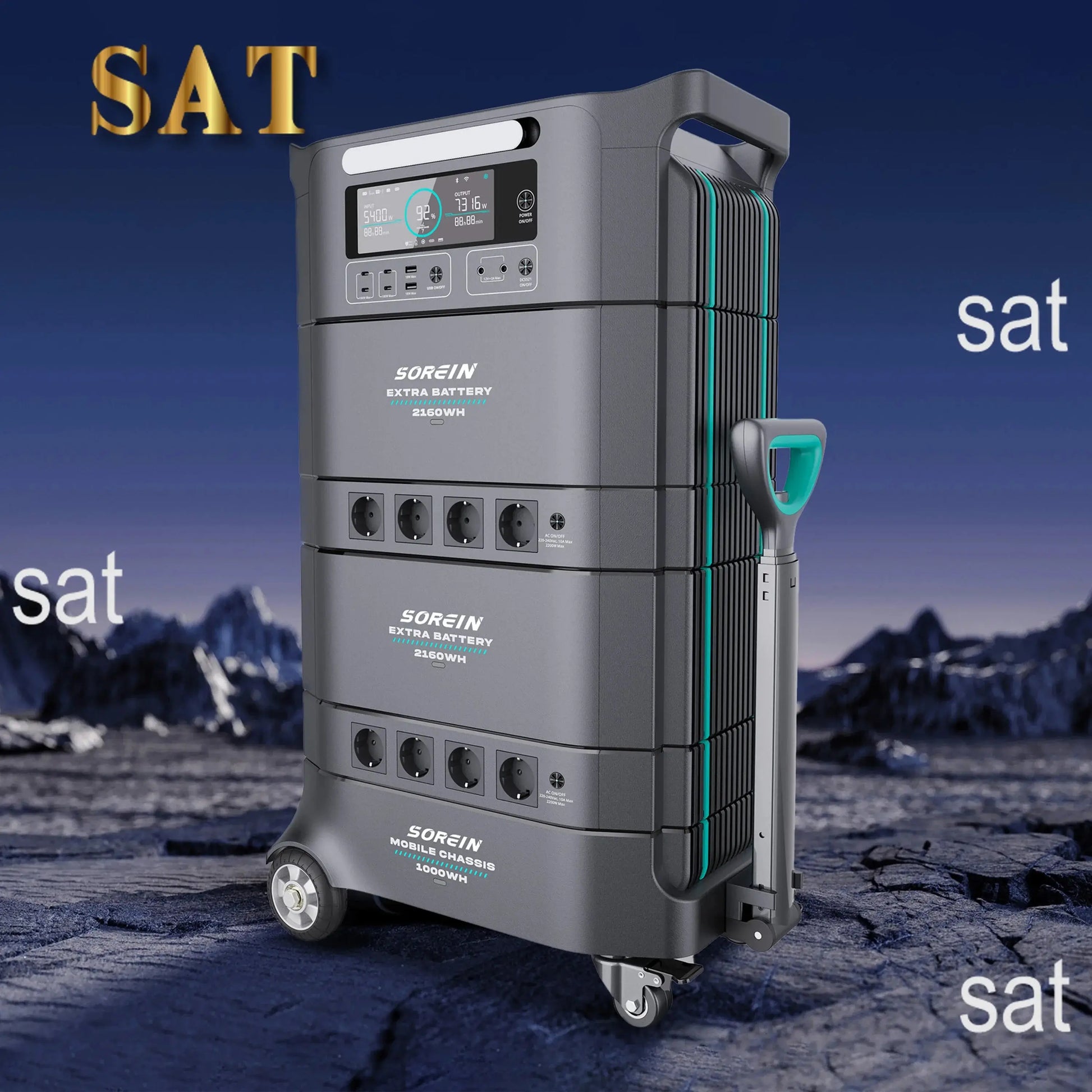 A Safer Outdoor Home Solar Energy System AC 220v Lithium Ups Solar Backup 5000Wh 5000w Portable Power Station With Solar Panels - Ai-TechWorld