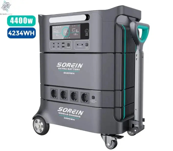 A Safer Outdoor Home Solar Energy System AC 220v Lithium Ups Solar Backup 5000Wh 5000w Portable Power Station With Solar Panels - Ai-TechWorld